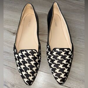 NINE WEST: Houndstooth Abay Loafer Flats